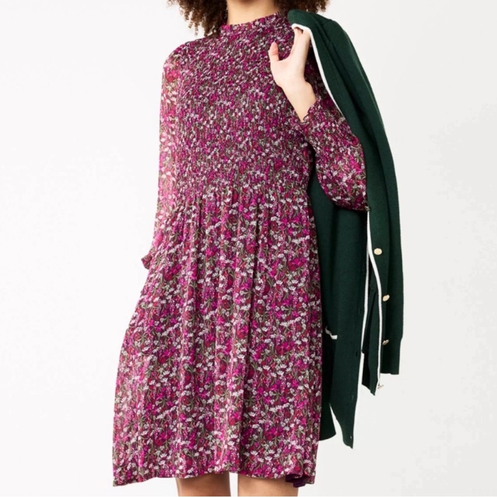 Draper James‎ Long Sleeve Floral Dress with Pockets 2X